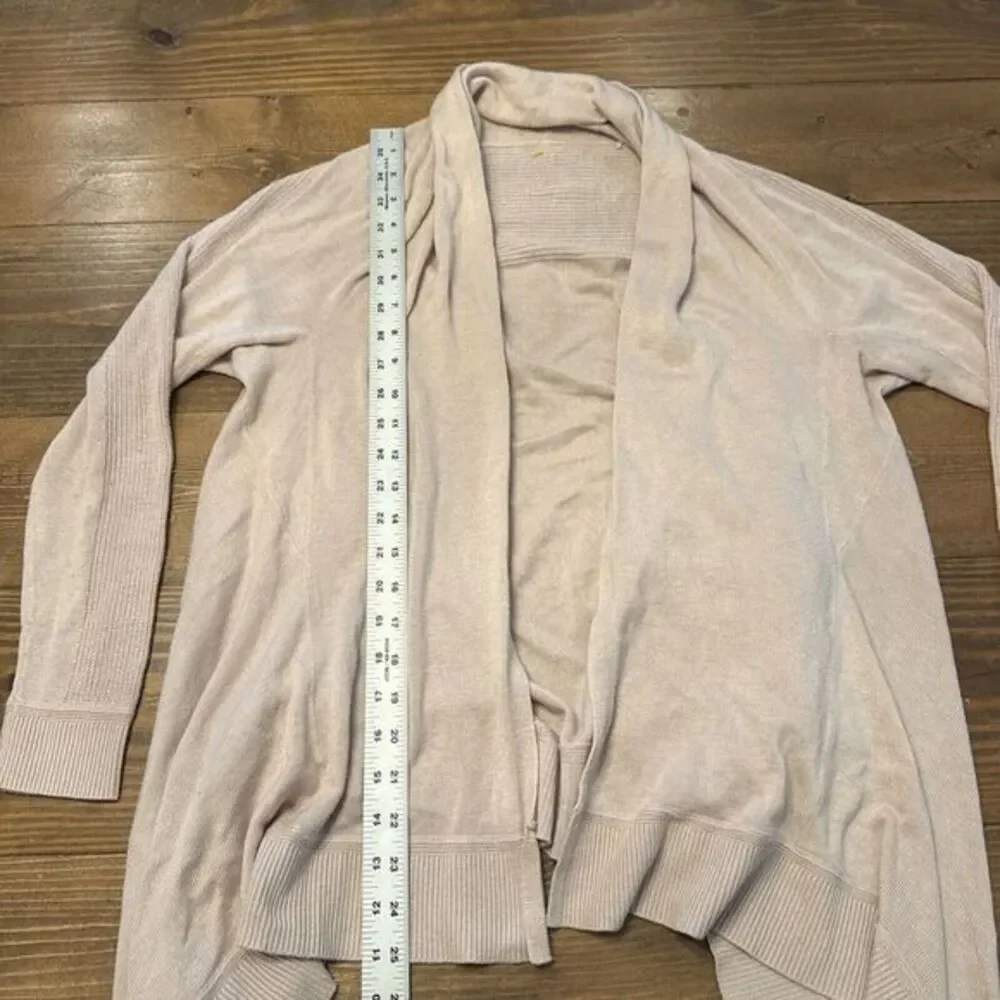 Lululemon Women's Open Front Sweater Cardigan Dusty Pink‎ Size 4